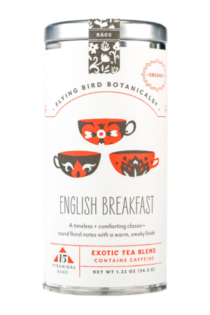 Tin of Flying Bird Botanicals English Breakfast Tea