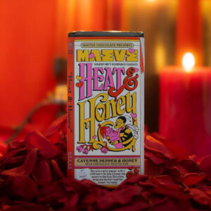 Maeve Chocolate bar with hot and honey logo
